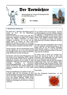 Mitteilungsblatt Torwaechter