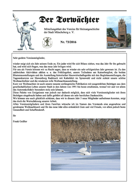 Mitteilungsblatt Torwaechter