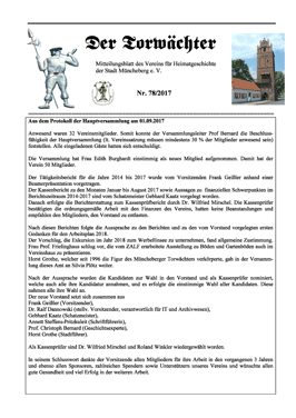 Mitteilungsblatt Torwaechter