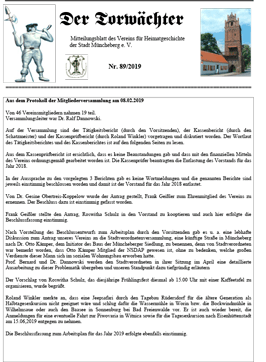 Mitteilungsblatt Torwaechter